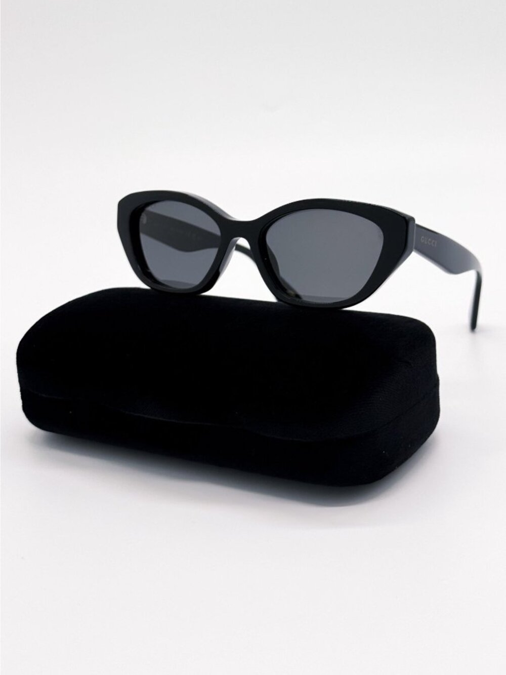 NEW GUCCI SUNGLASSES GG1638S 001 BLACK CAT EYE WOMEN GUCCI EYEWEAR